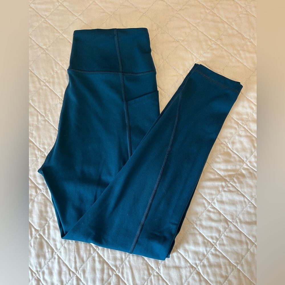Teal High-Waisted Leggings